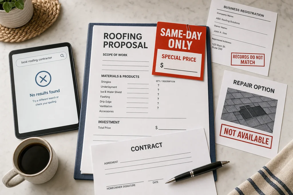 7 Signs a Roofer Is Shady Before You Sign a Contract