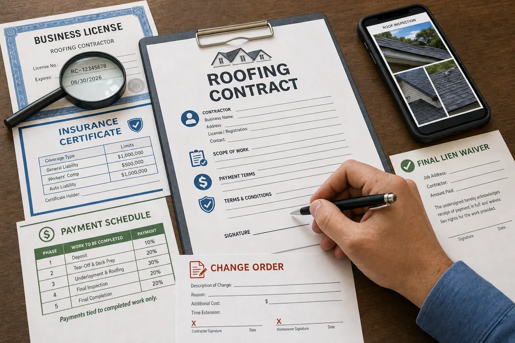 A Roofing Scam Checklist Before You Sign a Contract