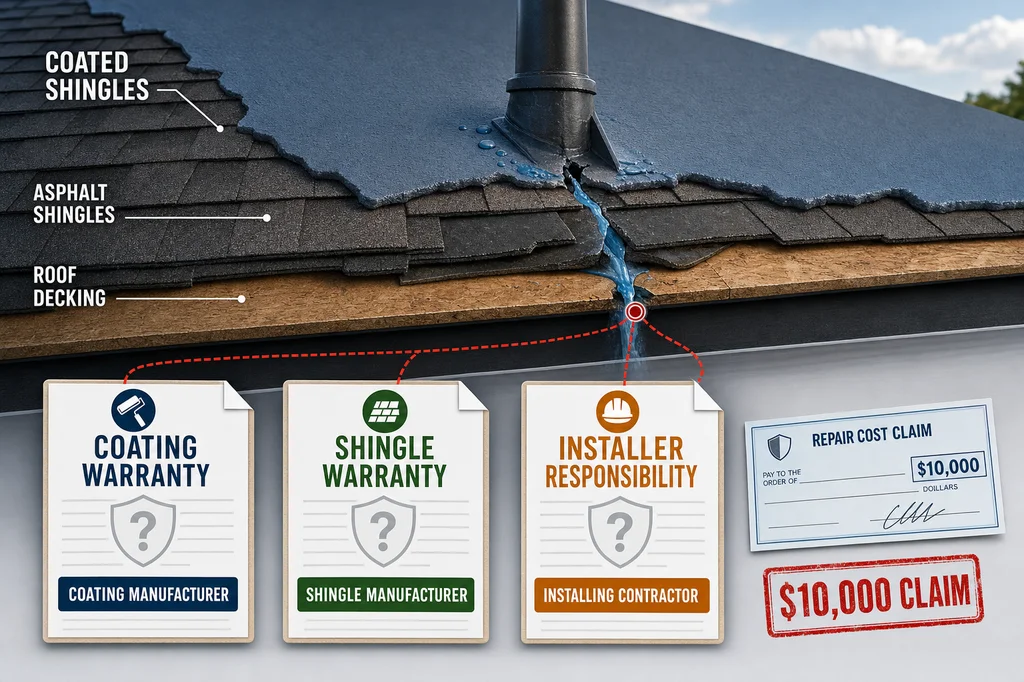 Shingle Magic Roof-Coating Problems: A $10,000 Claim