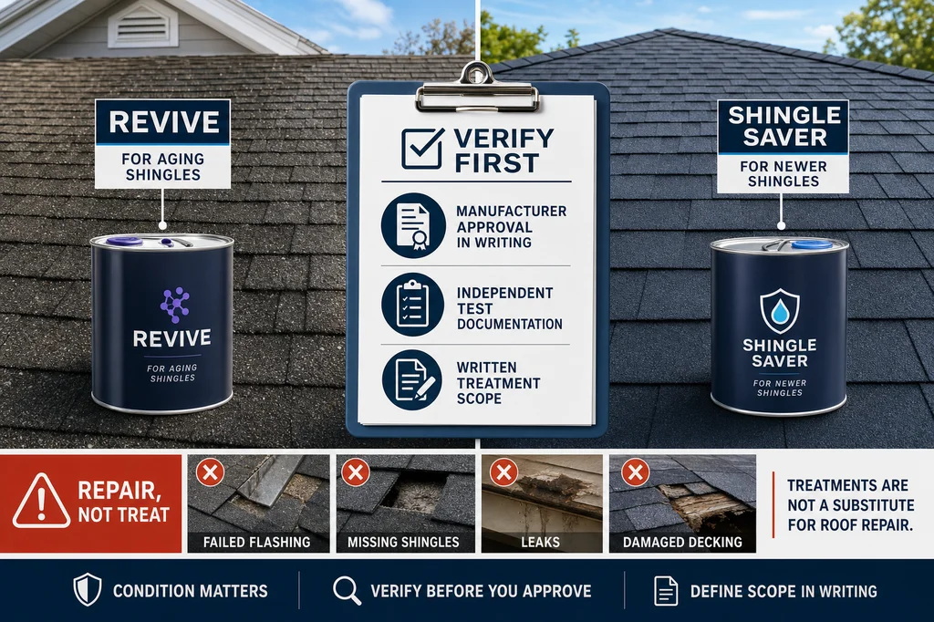 GoNano Revive vs. Shingle Saver: What to Verify First