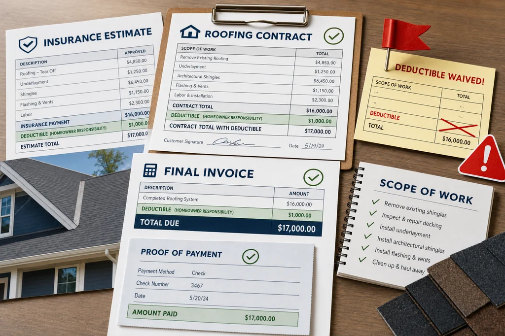 Five Red Flags When a Roofer Offers to Waive Your Deductible