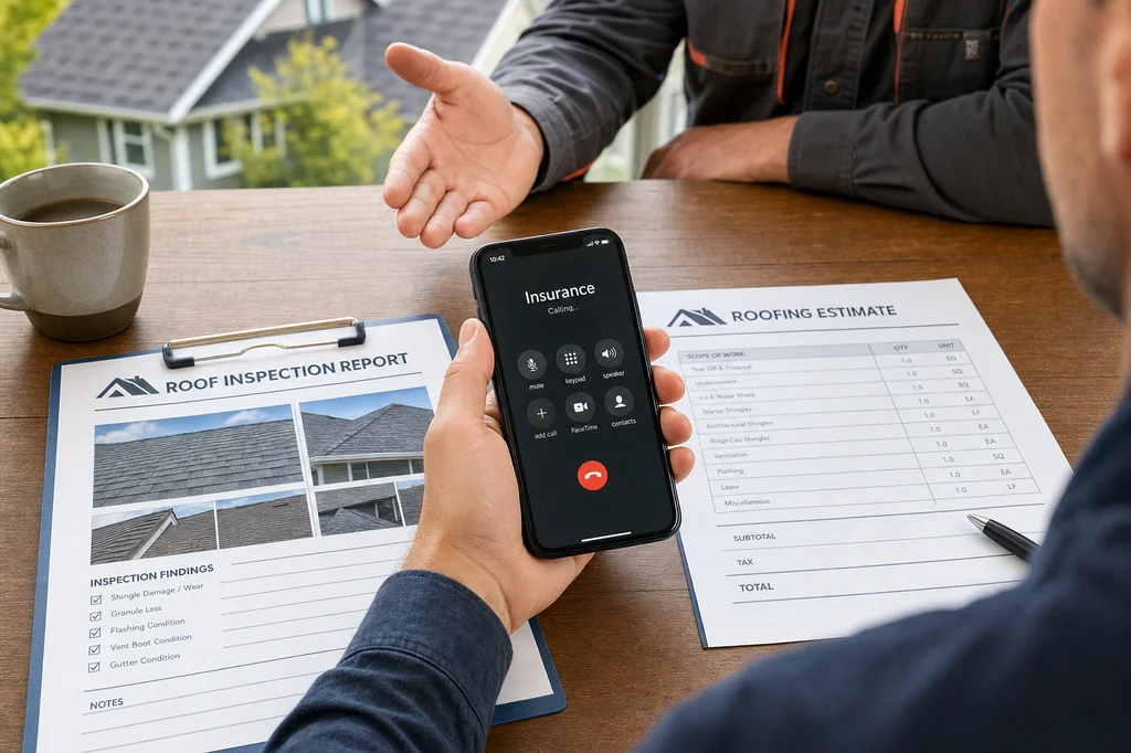 If a Roofer Offers to Call Your Insurer After a Free Inspection