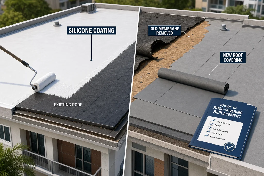 Citizens Silicone Roof Coating and Replacement Proof