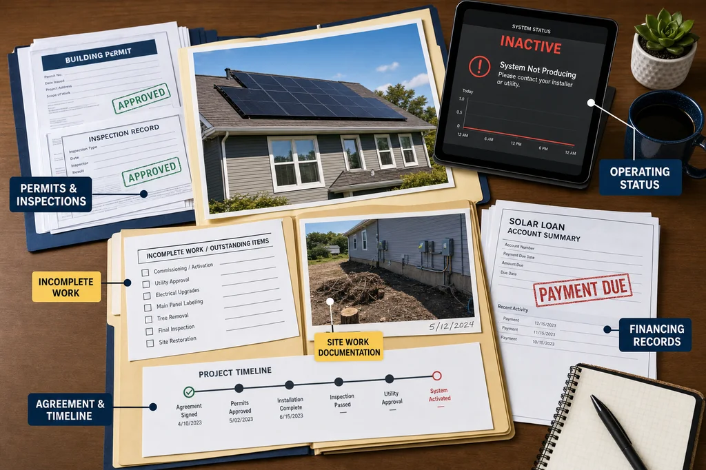 Vision Solar Bankruptcy: What Homeowners Should Document