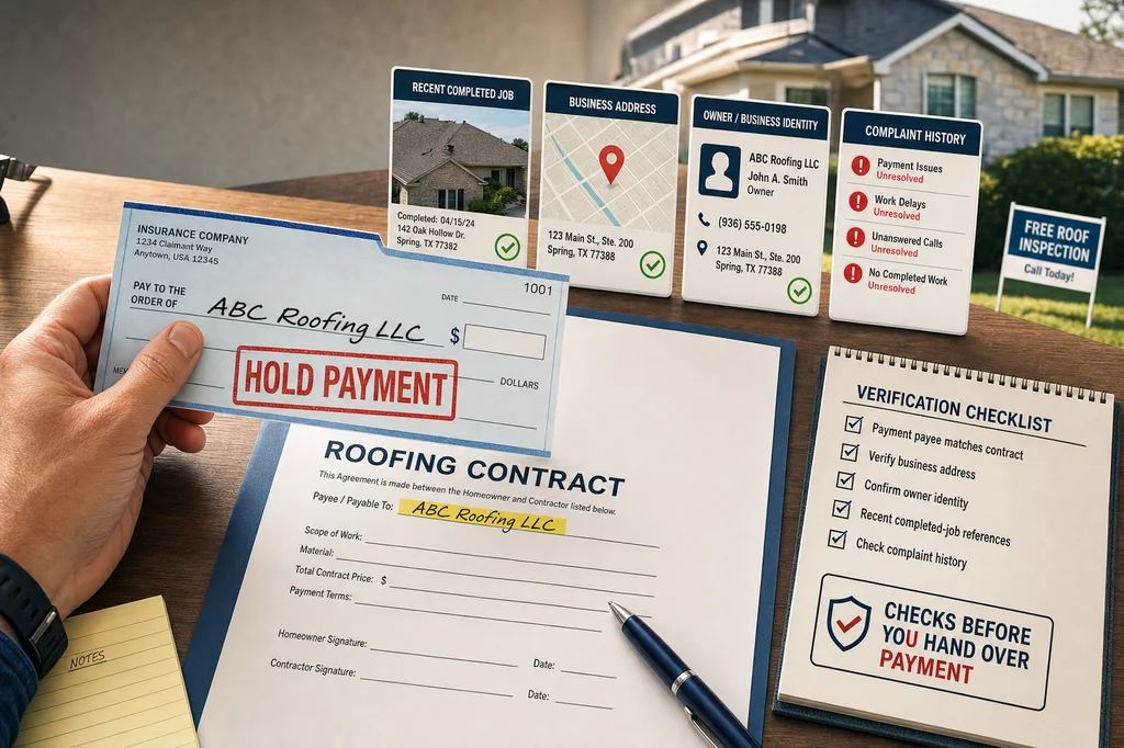 M&M Roofing/RHR Texas Case: Checks Before You Hand Over Payment