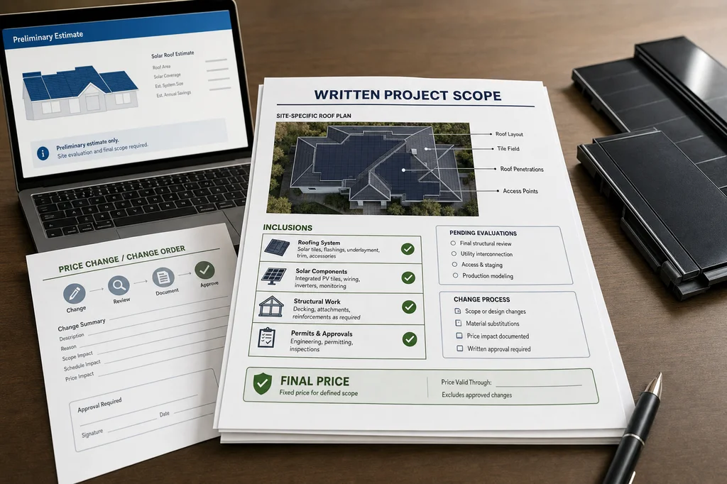 Tesla Solar Roof Price Changes: Protect Your Written Scope
