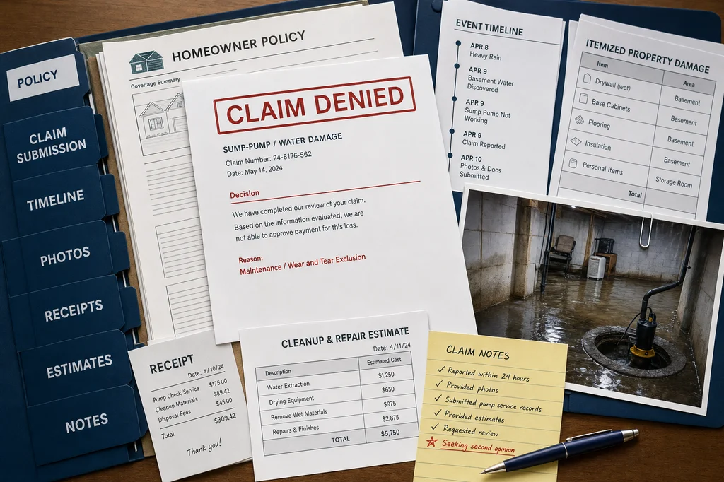 Wisconsin Steps After USAA Denies a Sump-Pump Claim
