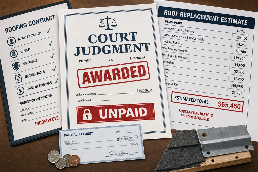 Davis Construction Case: A Roofing Judgment May Not Pay