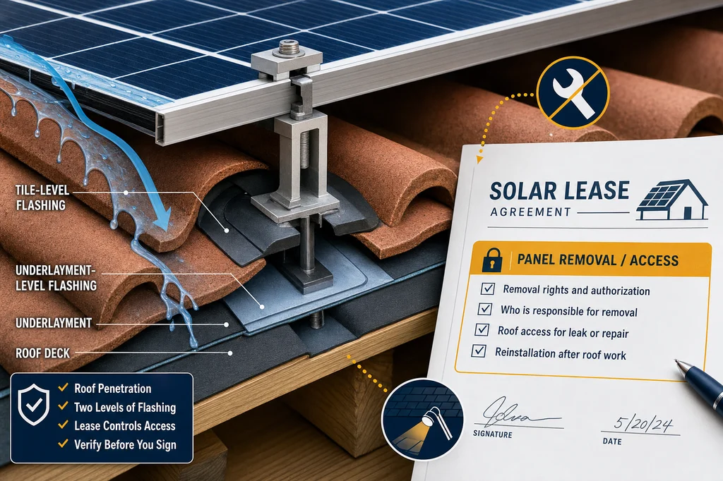 Solar Panel Lease Roof-Leak Checklist Before You Sign