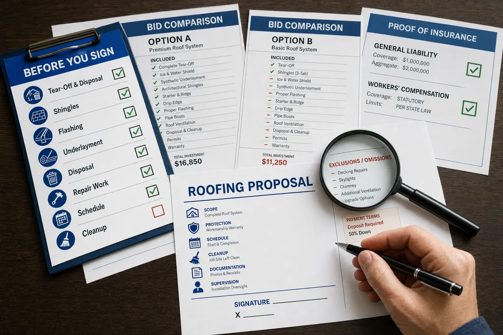 Eight Roofing Nightmares: Checklist Before You Sign