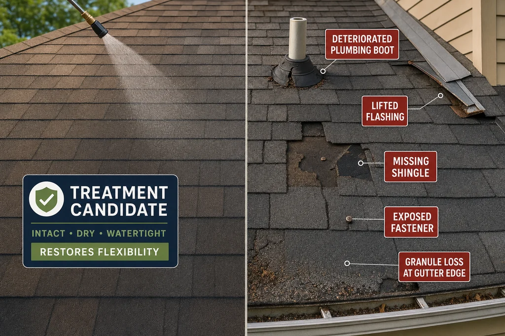 Roof Maxx Treatment: When an Aging Shingle Roof Can Wait