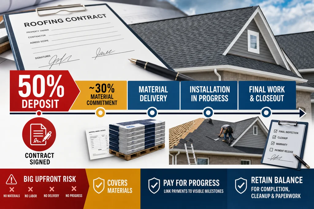 How a 50% Roofing Down Payment Can Put Your Project at Risk