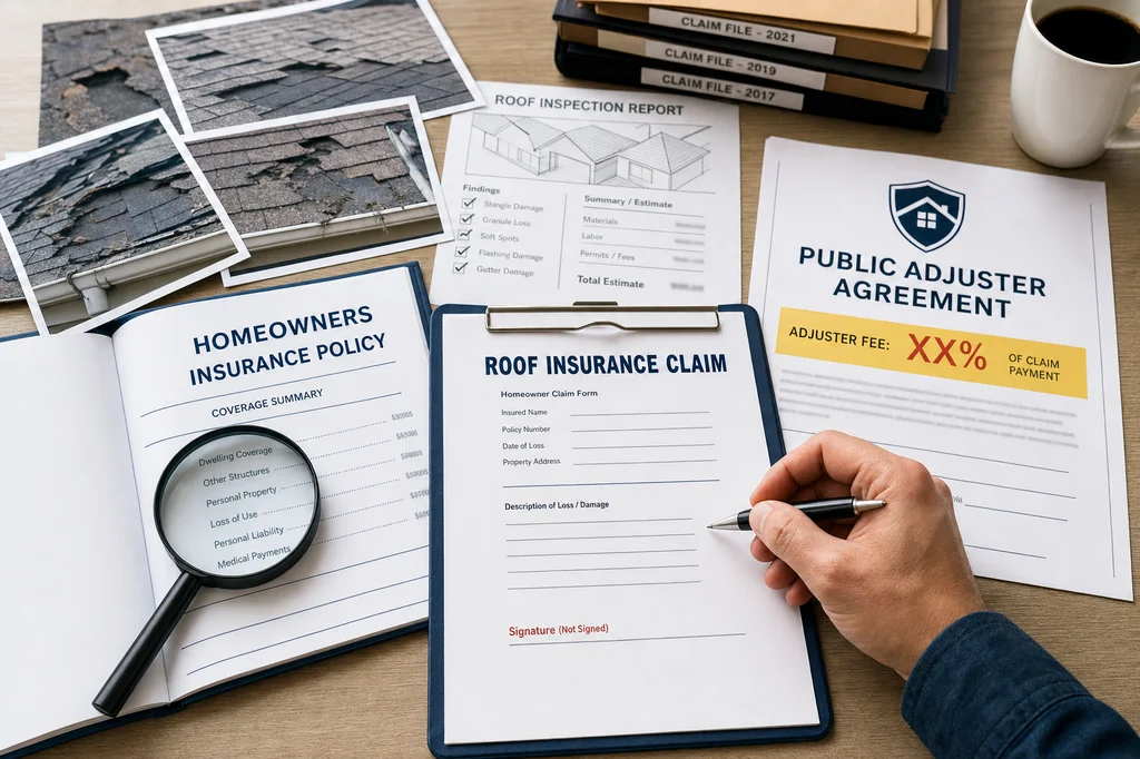 Public Adjuster Roof Claim Risks: Before You File a Claim